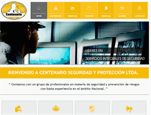 Tablet Screenshot of centenarioseguridad.cl